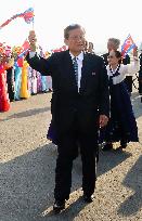 Japan-based N. Korean leader in Pyongyang