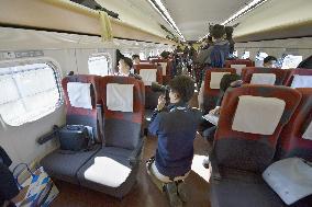 Reporters invited for test ride on new bullet train