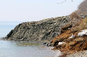 Part of coastline rises by 15 meters on northern Japan peninsula