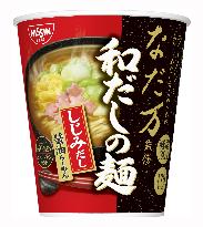 Nissin's cup ramen for seniors developed with Nadaman