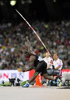 Kenyan Yego throws 92.72 m to win men's javelin at world meet in Beijing