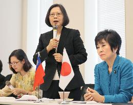 Taiwan opposition leader seeks closer ties with Japan