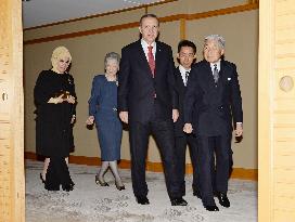 Japanese imperial couple meet with Turkish president, first lady