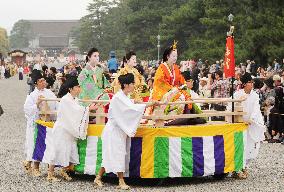 Annual "Festival of the Ages" procession held in Kyoto