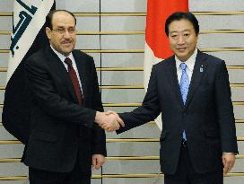 Japan PM Noda meets Iraqi PM Maliki