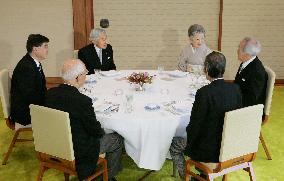 Emperor, empress invite cultural awards winners to tea party