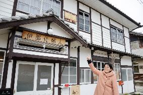 Old post office converted into cafe in western Japan