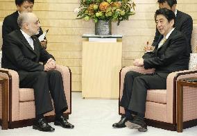 PM Abe meets with Iran vice president Salehi