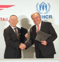 Fast Retailing pledges $10 mil. to U.N. agency for refugee support