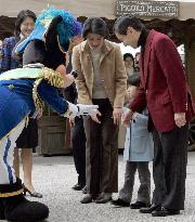Princess Aiko visits DisneySea amusement park