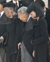 Prince Katsura's funeral held at Tokyo cemetery