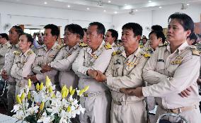 Chanting slogans in Chiang Mai, Thailand