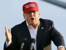 U.S. presidential candidate Trump makes speech in LA