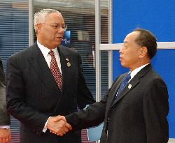 Powell talks with China'a Li in Santiago