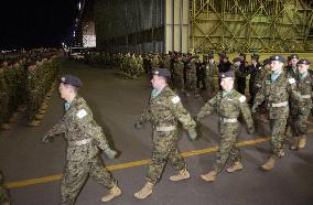 5th contingent of Japanese GSDF troops leave for Iraq