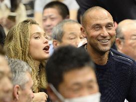 Ex-Yankees shortstop Jeter watches sumo in Osaka