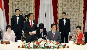 Abe, Jokowi attend dinner party