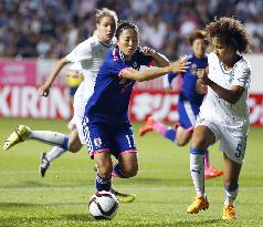 Japan women play Italy in soccer friendly