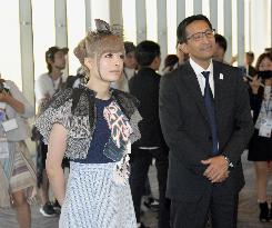 Singer Kyary Pamyu Pamyu visits Japan Pavilion at Milan expo