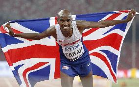 Britain's Farah retains 10,000 meters world title