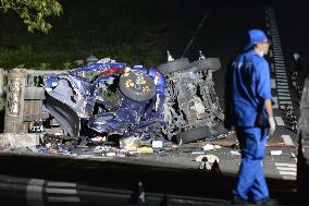 5 dead in car accident on bridge in Japan's Nara