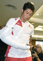 Swimming: Stumble costs Japan ace Hagino trip to worlds