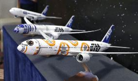 ANA displays "Star Wars"-themed plane designs