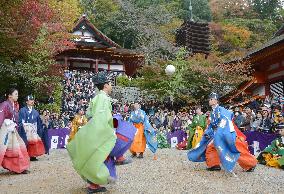 Annual kickball festival at Nara shrine draws many visitors