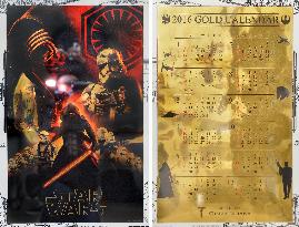 Star Wars-themed calendar made out of pure gold