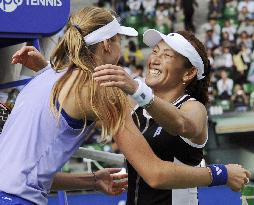 Sugiyama, Hantuchova reach doubles semis at Toray Pan Pacific