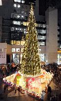 Electric Christmas tree in Osaka