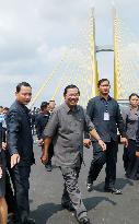 Cambodia inaugurates Japanese-funded bridge across Mekong River
