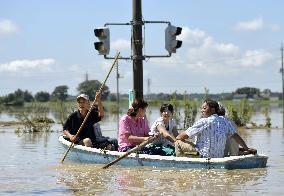 Aftermath of massive floods in eastern Japan