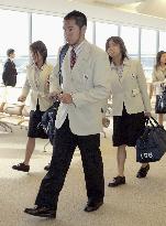Japanese Asian Games athletes leave for Doha