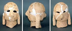 2-faced head of 'haniwa' figure found in Wakayama