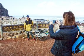 Japanese man finishes 10,000km north-south Africa trek