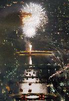 Fireworks over Sumida River