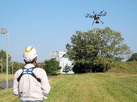 Drone test site opens in Kyoto Pref.