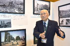 A-bomb survivor exhibits photos at Pugwash confab in Nagasaki