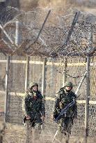 S. Korean soldiers in border area