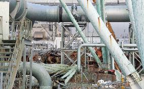 Rubble left from 2011 disaster at Fukushima nuclear plant