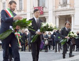 Memorial service held in Rome to mourn Japanese tsunami victims