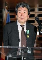 Animated film director Takahata honored with French Order