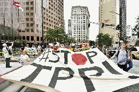 Anti-TPP protests in Atlanta
