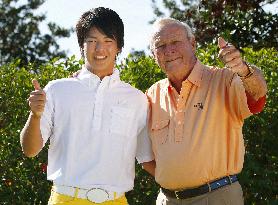 Japan's Ishikawa meets with Palmer in Florida