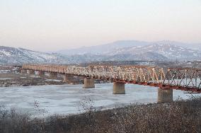 Bridge at Russia-N. Korea border