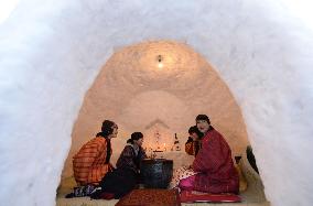 Snow hut in Akita