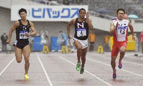 Kiryu places 2nd in men's 100, misses sub-10 mark