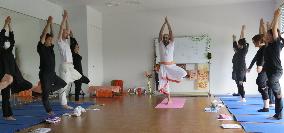 Japan blissful for controversial U.N. Yoga Day