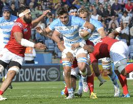 Argentina beat Tonga 45-16 in Rugby World Cup